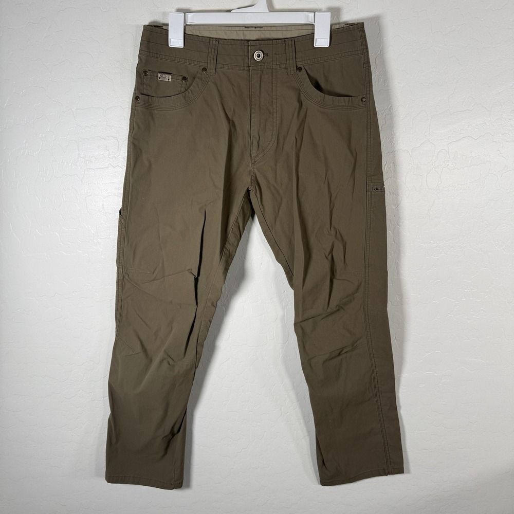 Kuhl Revolvr Pants Mens 32x30 Brown Stretch Hiking Outdoor Straight Leg